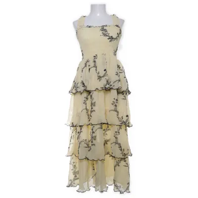 Klänning (Beige, Svart, Flerfärgad) från Ganni Återvunnen polyester