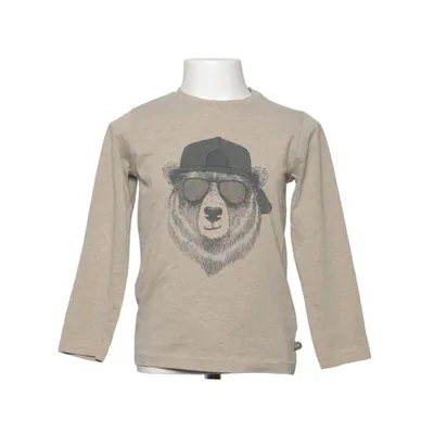 T-shirt à manches longues (Beige) de Minymo Coton, Élasthane