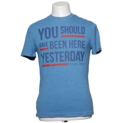 T-shirt (Blauw) van Penguin Katoen, Polyester, Viscose