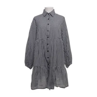 Skjortklänning (Svart, Vit) från Shein Elastan, Polyester