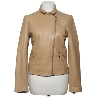 Läderjacka (Beige) från Massimo Dutti Polyester