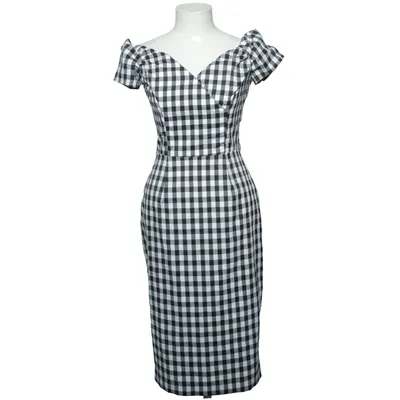 Dress (Black, White) from The Pretty Dress Company Cotton, Elastane, Polyamide, Viscose