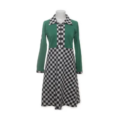 Hängselklänning (Grön, Svart, Vit, Flerfärgad) från Margot Bomull, Elastan