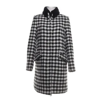 Coat (Black, White) from Gaudi Jeans Acrylic, Polyester, Faux fur, Wool
