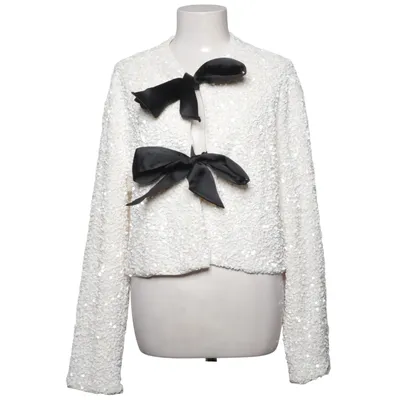 Cardigan (Hvid, Sort) fra H&M Trend Polyester, Elastan