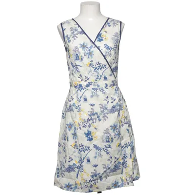 Jurk (Wit, Blauw, Geel) van Uttam Boutique Katoen