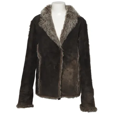 Shearling jas (Bruin) van Sormet Katoen, Polyester
