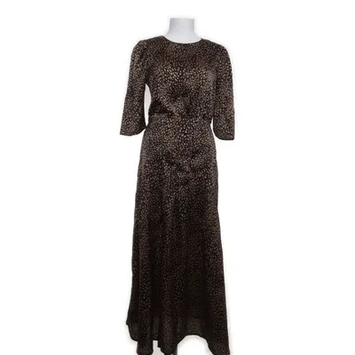 Maxi dress (Black, Beige) from Elli White Cotton, Polyester