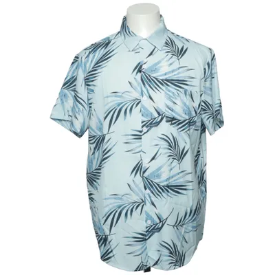 Korte mouwen shirt (Wit, Blauw) van Manfinity Polyester