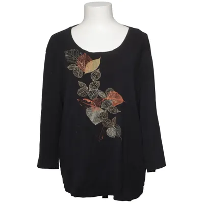 Lange mouwen shirt (Zwart, Meerkleurig) van Signature Katoen