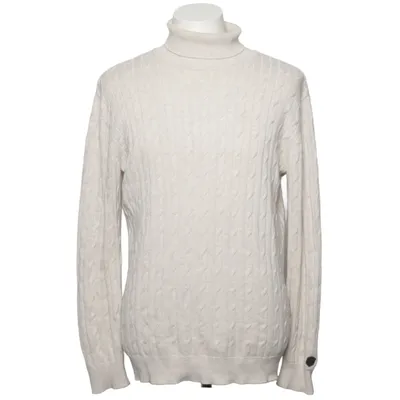 Rollkragenpullover (Beige, Weiß) von Cutter & Buck Baumwolle