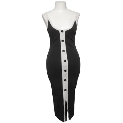 Jurk (Zwart, Wit) van CBR Katoen, Polyester