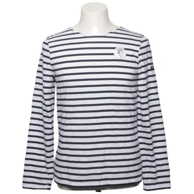 T-shirt à manches longues (Bleu, Blanc) de Saint James Coton