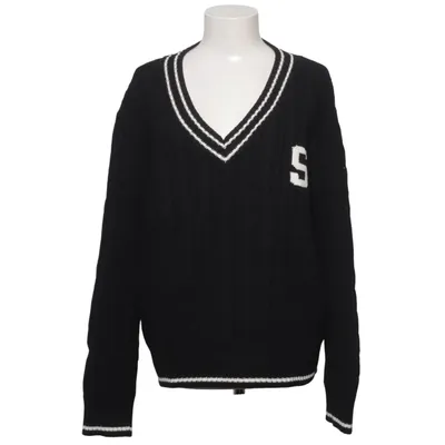 Tröja (Svart, Vit) från SikSilk Akryl, Bomull