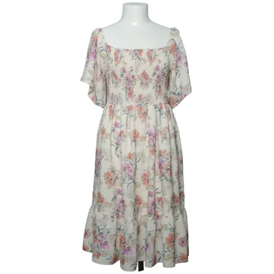 Klänning (Beige, Flerfärgad) från Batik Bomull, Polyester