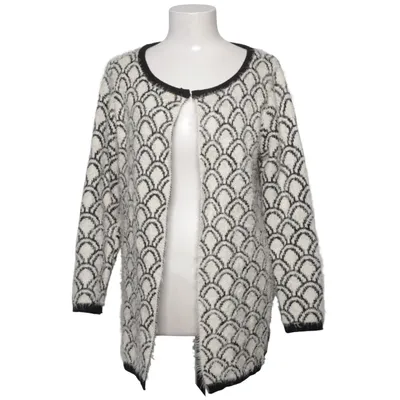 Cardigan (Noir, Blanc) de Miss Charm Acrylique, Coton, Élasthane, Laine