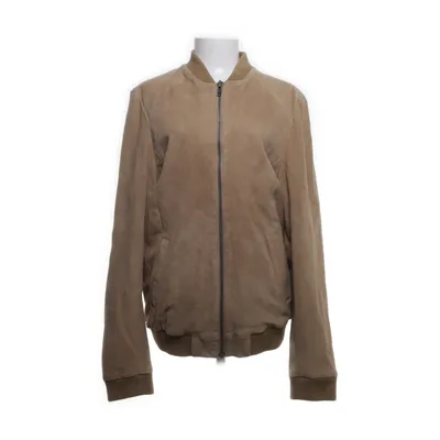 Leren jack (Beige) van RVLT Revolution Leer, Polyester, Katoen