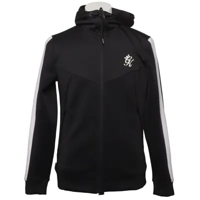 Hoodie (Black, White) from Gym King Elastane, Polyester