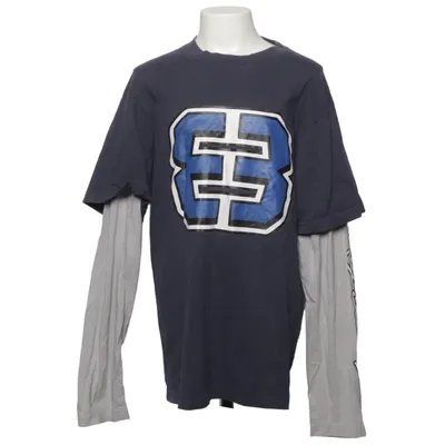 T-shirt à manches longues (Bleu, Gris) de H&M Dubster Coton