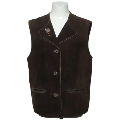 Leren vest (Bruin) Leer