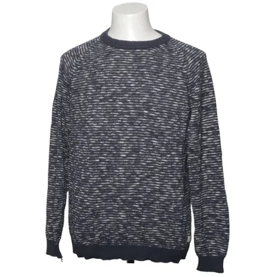 Pull-over (Bleu, Blanc) de Jack & Jones Vintage Acrylique, Coton, Lin, Polyester