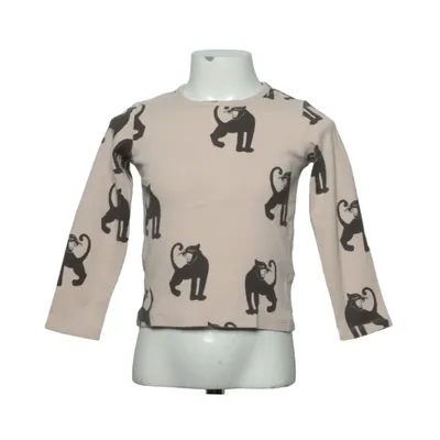 Langærmet t-shirt (Beige, Sort) fra Mini Rodini Bomuld, Elastan