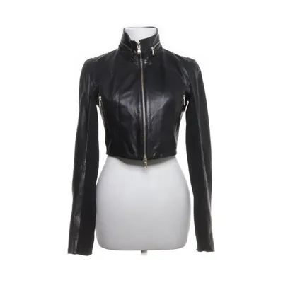 Läderjacka (Svart) från Twin Set Simona Barbieri Polyester, Skinn, Viskos