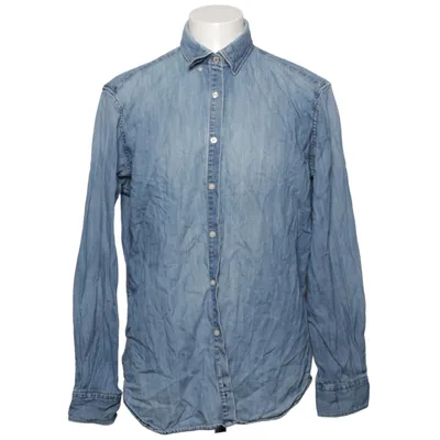 Denim blouse (Blauw) van TM Lewin