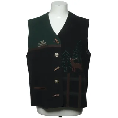 Vest (Black, Green) from H. Moser Acetate, Polyamide, Viscose, Wool