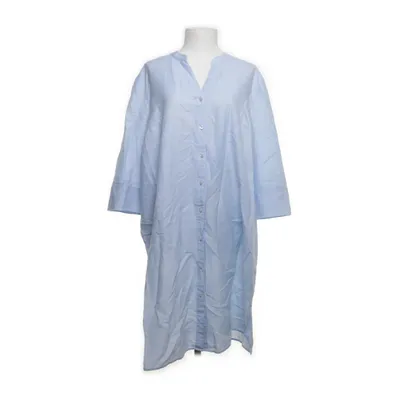 Jurk (Blauw) van Eterna Katoen, Linnen