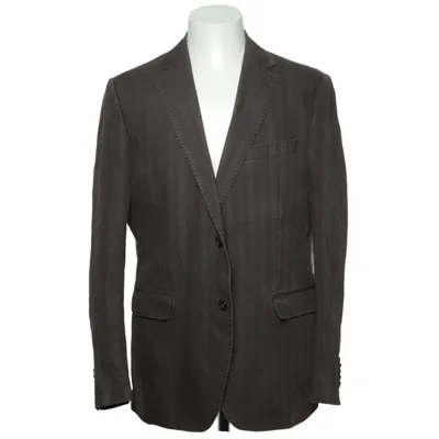 Blazer (Brown) from The Society Shop Cotton, Linen