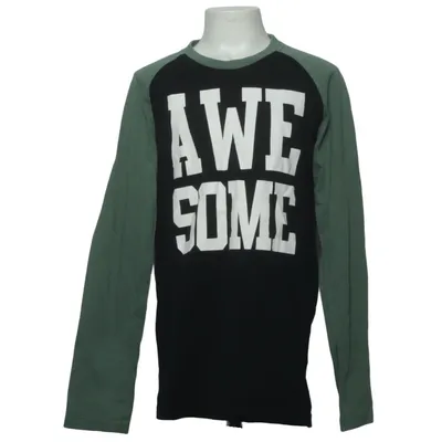 Långärmad t-shirt (Svart, Grön, Vit) från ICA I Love Eco Bomull