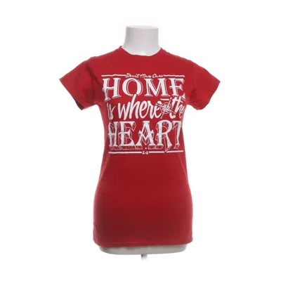 Topp (Röd, Vit) från Gildan Softstyle Bomull