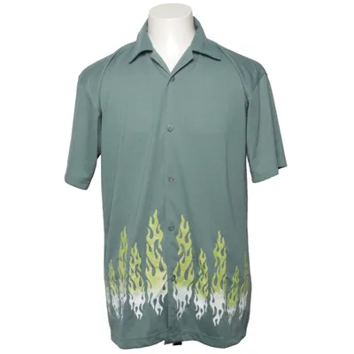 Kortärmad skjorta (Grön, Flerfärgad) från Tango Bomull, Polyester