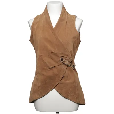 Läderväst (Brun) från Josephine & Co Skinn, Polyester