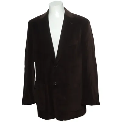 Blazer (Brown) from Mario Barutti Cotton, Polyester, Viscose