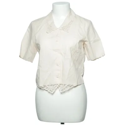 Korte mouwen shirt (Beige) van Wellpute Katoen, Linnen