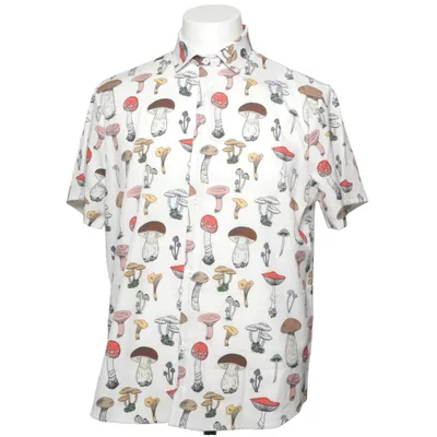 Chemise à manches courtes (Blanc, Multicolore) de Romwe Polyester