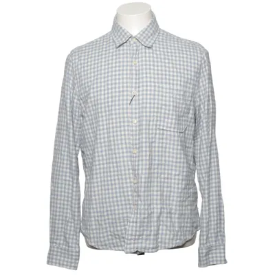 Shirt (Blauw, Wit) van Dressmann Katoen