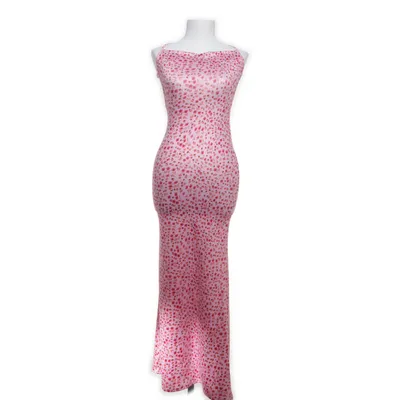 Maxi dress (Pink, Multicolored) Elastane, Polyester