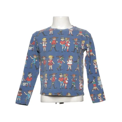Lange mouwen shirt (Blauw, Meerkleurig) van Martinex Elastaan, Organisch katoen