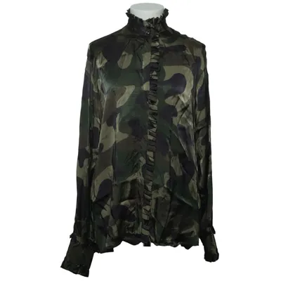 Blouse (Vert, Noir, Beige) de Karmamia Viscose