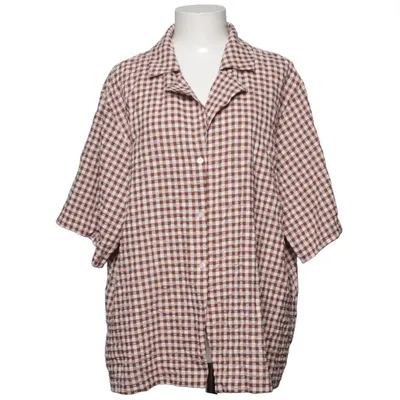 Kortärmad skjorta (Brun, Rosa, Vit) från ASOS Design Bomull, Polyester