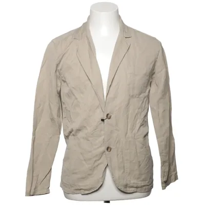 Blazer (Beige) from Eton Cotton, Linen, Silk