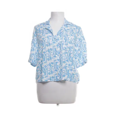 Short sleeve shirt (Blue, White) from DF Young Viscose