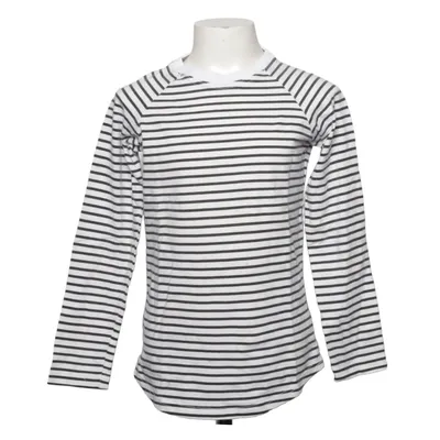Langærmet t-shirt (Hvid, Sort) fra Little People Bomuld, Elastan