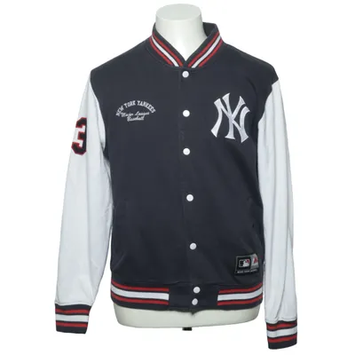 Veste universitaire (Bleu, Blanc, Rouge) de Majestic Athletic Coton, Polyester