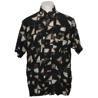 Short sleeve shirt (Black, Beige, Multicolored) from Rappson Polyester, Viscose