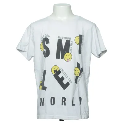 T-shirt (Wit, Geel, Zwart) van Smiley World Katoen