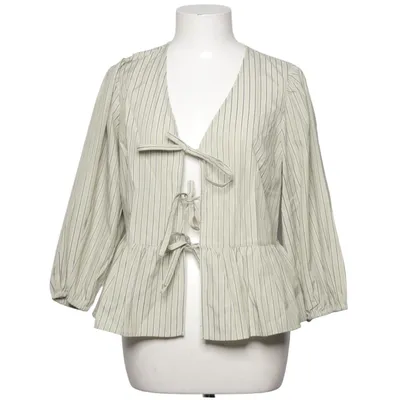 Top péplum (Vert, Blanc) de F&F Coton, Polyester, Viscose